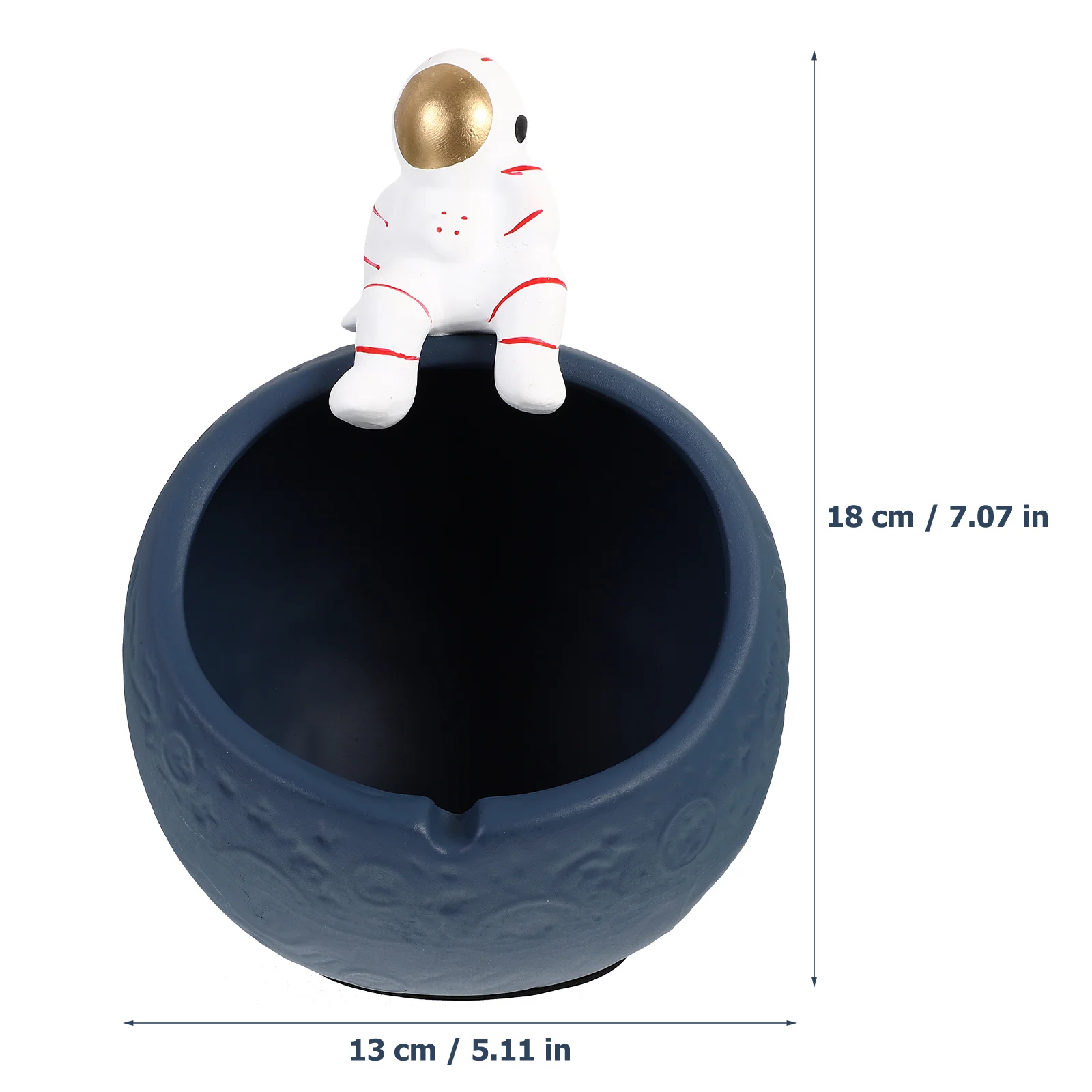 Spaceman Bowl Key Astronaut Candy Serving Tray Jewelry Decor Storagedecorative Display Box Table Desktop Organizer Dish Ceramic