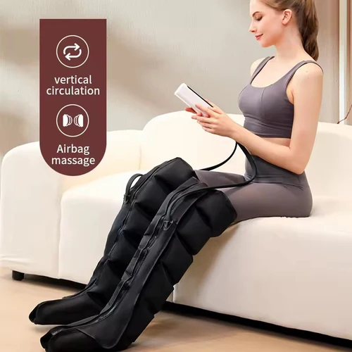 Imagen 2 del producto NUEVAS botas neumáticas de compresión de aire para masaje de piernas, 6 airbag, utilizadas para circulación y relajación muscular de las piernas para aliviar las venas varicos