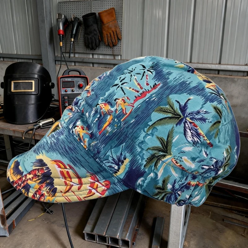 Multi-Color Flame Retardant Welding Cap, Anti-Burn Protective Head Cover Welder Work Hat