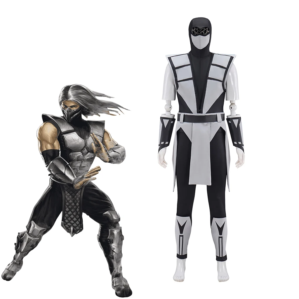 

Game MK3 Cosplay Smoke Costume Adult Men Retro Fighting Uniform Suit Halloween Carnival Party Disguise Ninja Streetwear