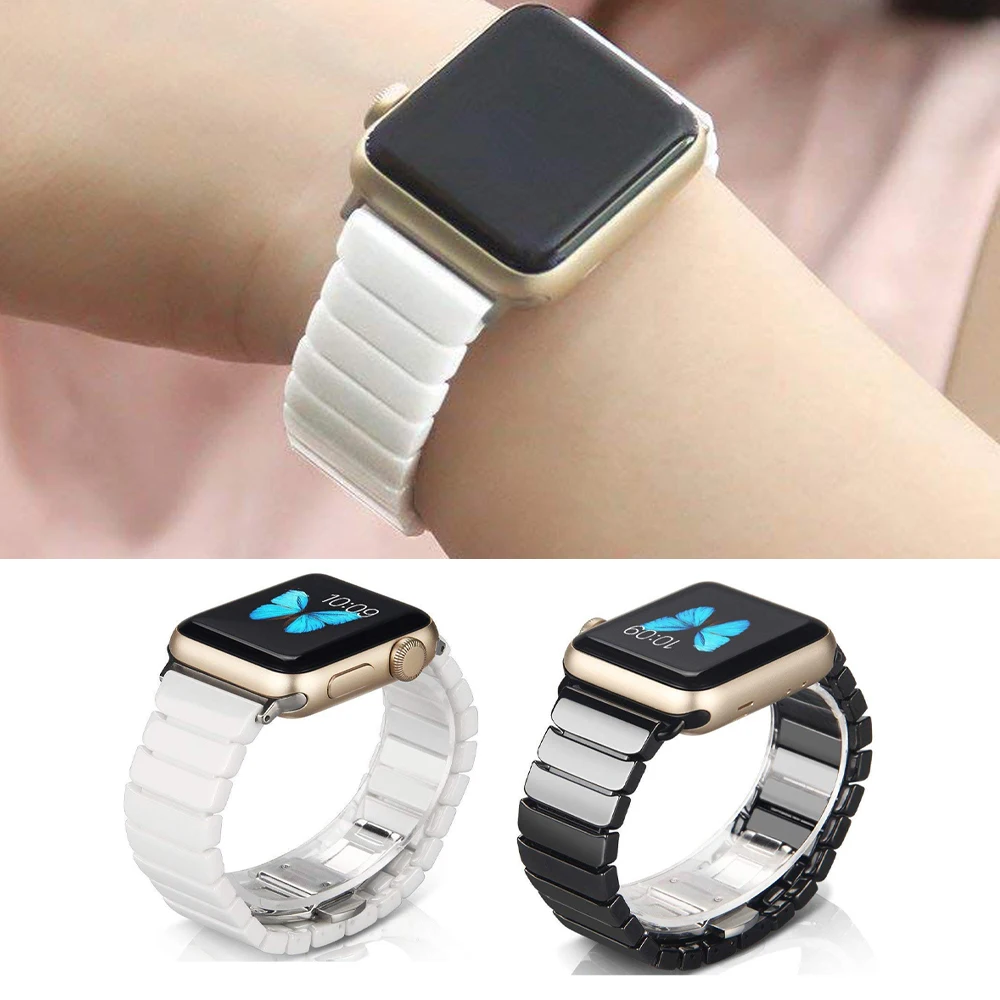 Keramik armband für Apple Uhren armband 44mm 40mm 45mm 41mm 42mm 38mm 49mm Armband iwatch Serie ultra 9 8 7 6 5 4 3 se 2 Armband