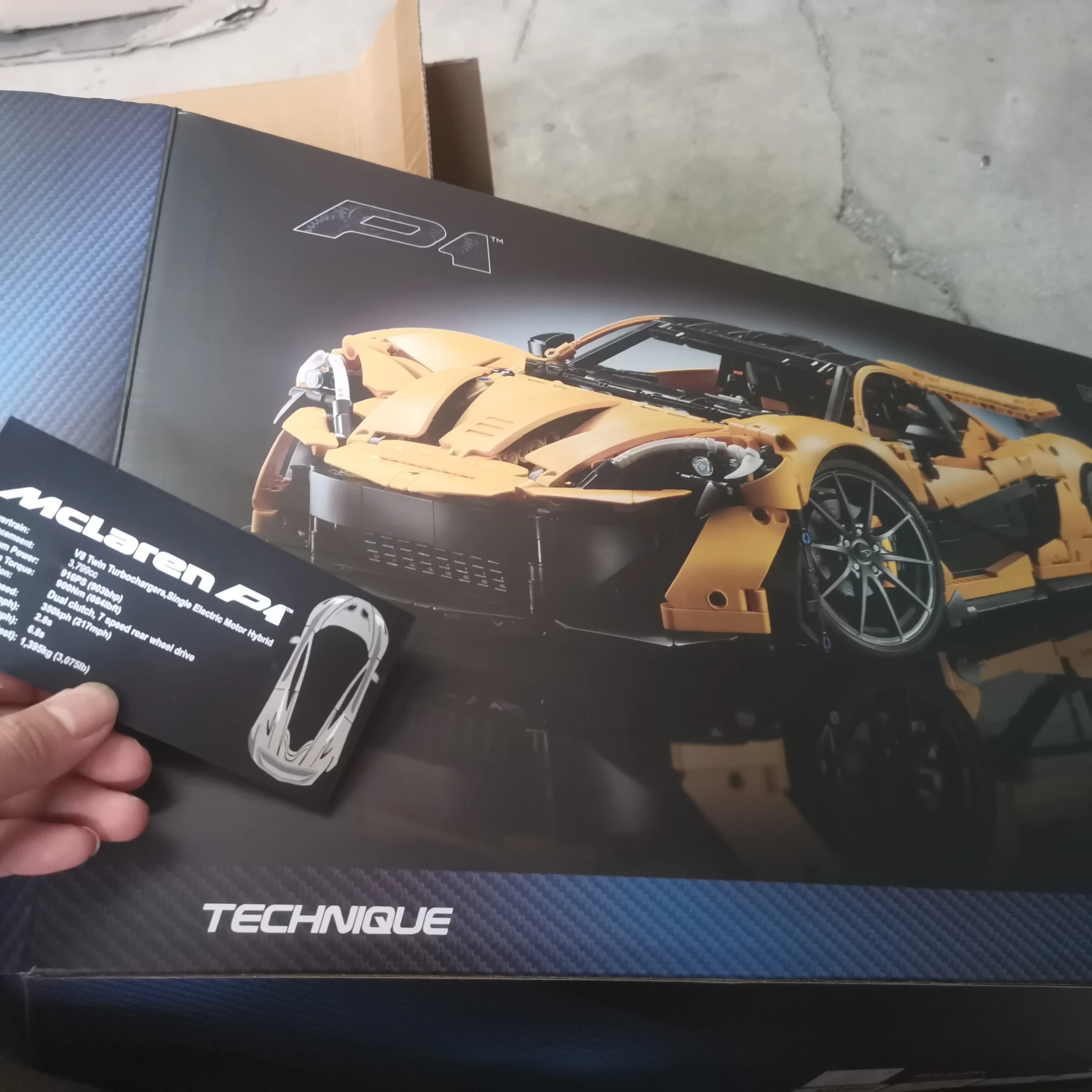 

With Original box Hot sales 3893Pcs Technical Building Blocks Compatible 42172 McLaren P1 Christmas，Birthday，Halloween Gift