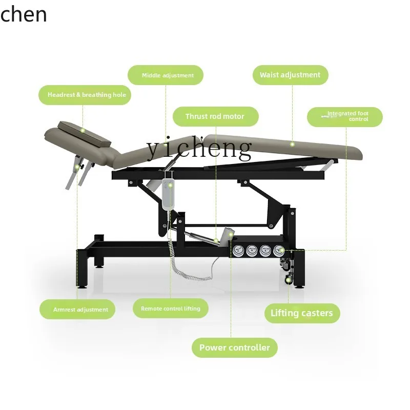 YFY  Electric Massage Bed Massage Chiropractic Bed Lifting Beauty Physiotherapy Traditional Chinese Medicine Bone Setting  Bed