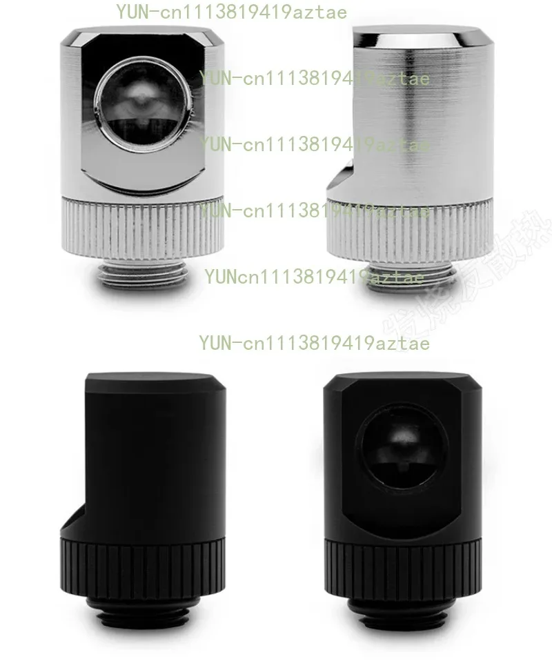 Angled 90 degree elbow 90 degree rotating water-cooled joint G1/4 thread