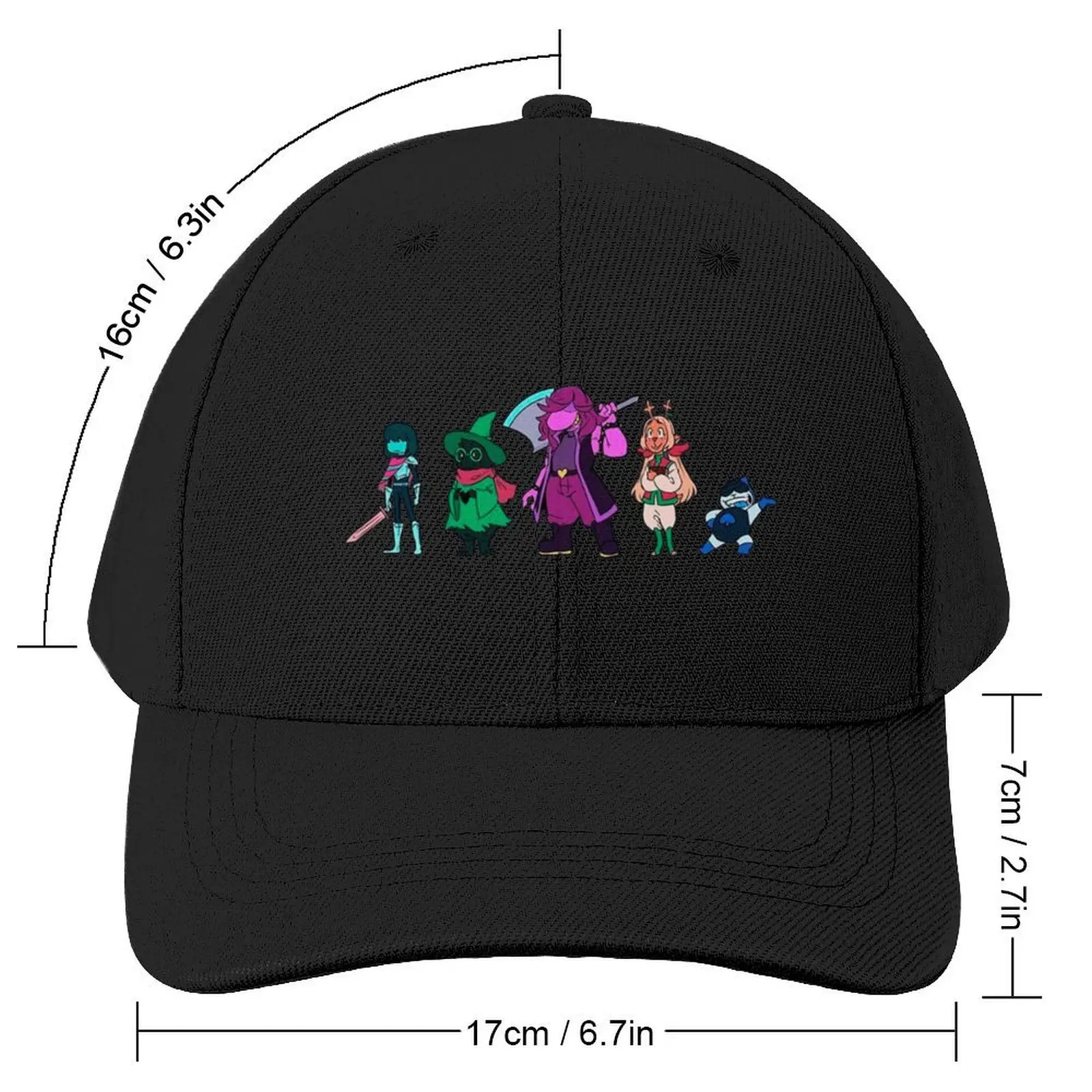 Deltarune Characters Baseball Cap Visor Sunscreen Sports Cap Military Tactical Cap Mens Tennis Women's