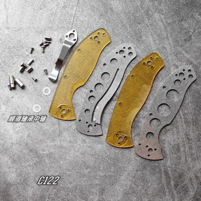 New 1 Set ULTEM PEI Handle Scales For Spyderco C122