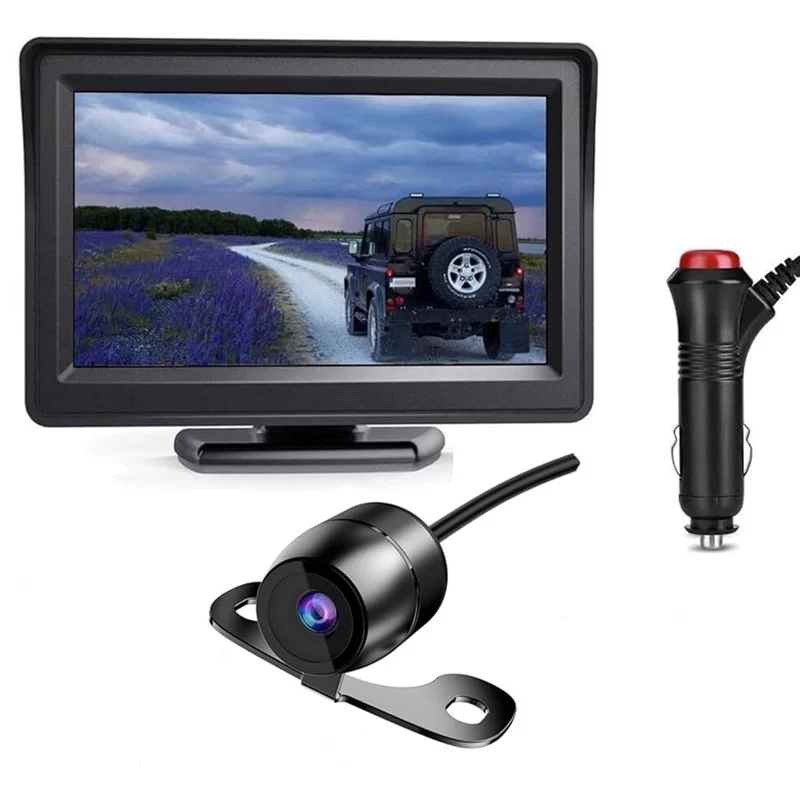 Exquisite Rear View Monitor With Backup Camera Backup Camera With 4.3 Inch Monitor Night Vision Waterproof Plug And Play