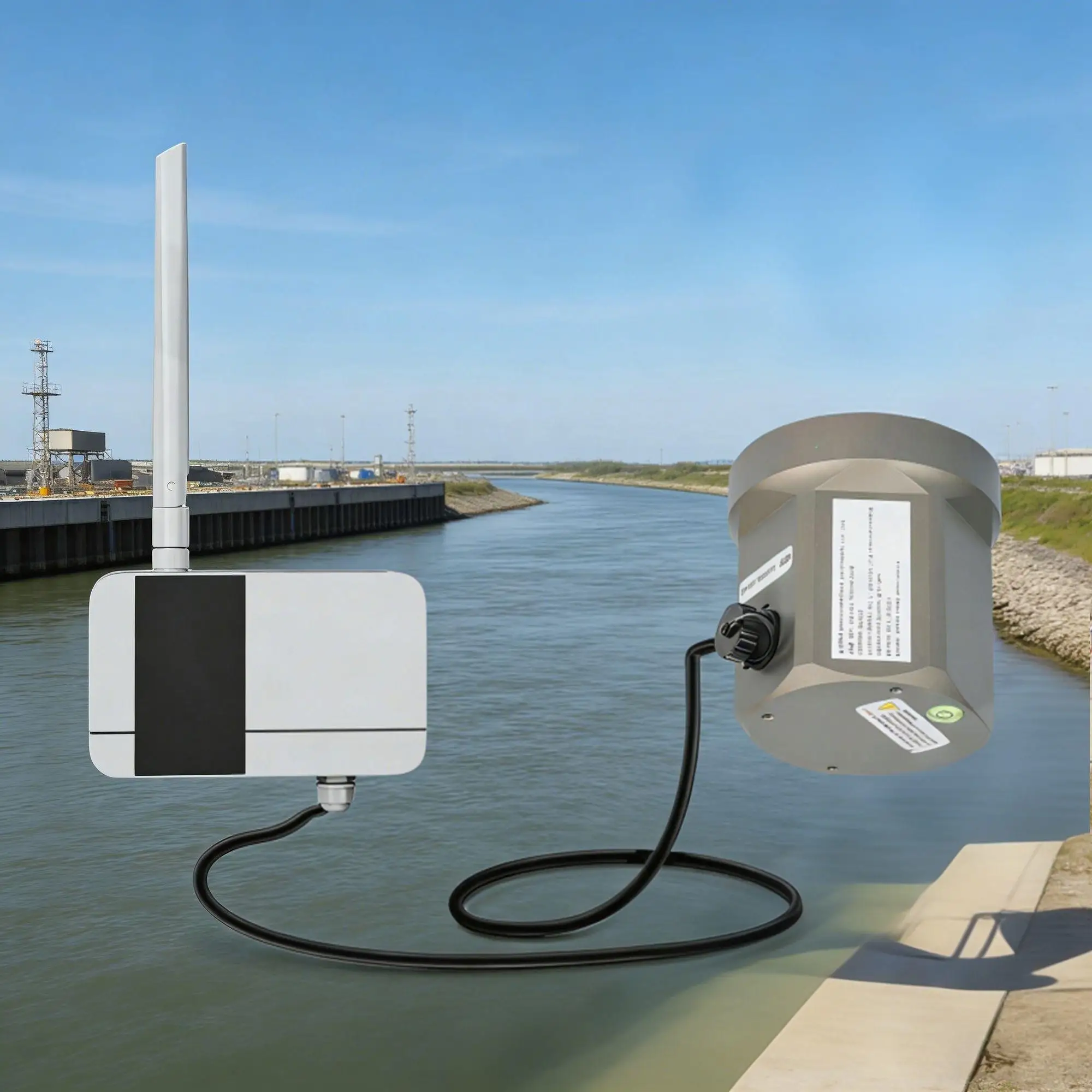 

2026 High Accuracy Industrial LoraWAN 40m 70m 80Ghz Radar Water Level Sensor Waterlogging Reservoir Irrigation Channel Monitorin