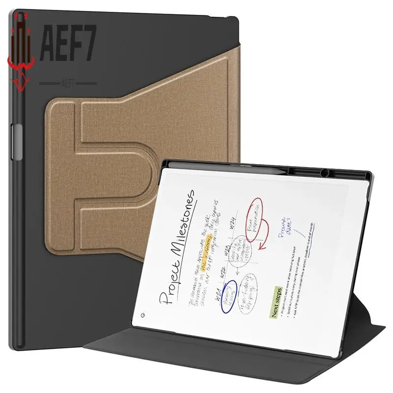 

AEF7-чехол для Remarkable Paper Pro 11,8-дюймовый защитный чехол с держателем для карандашей-360 ° Вращающаяся защитная крышка подставки