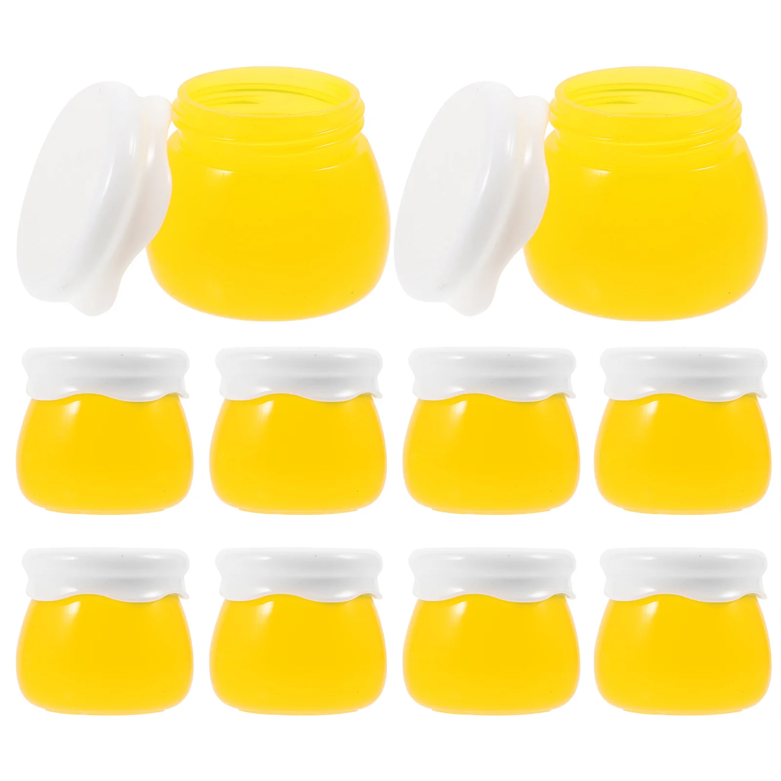 10 Stuks Potten 10G Acryl Gezichtscrème Container Draagbare Reizen Crème Dispenser Hervulbare Kleine Transparante Huidverzorging