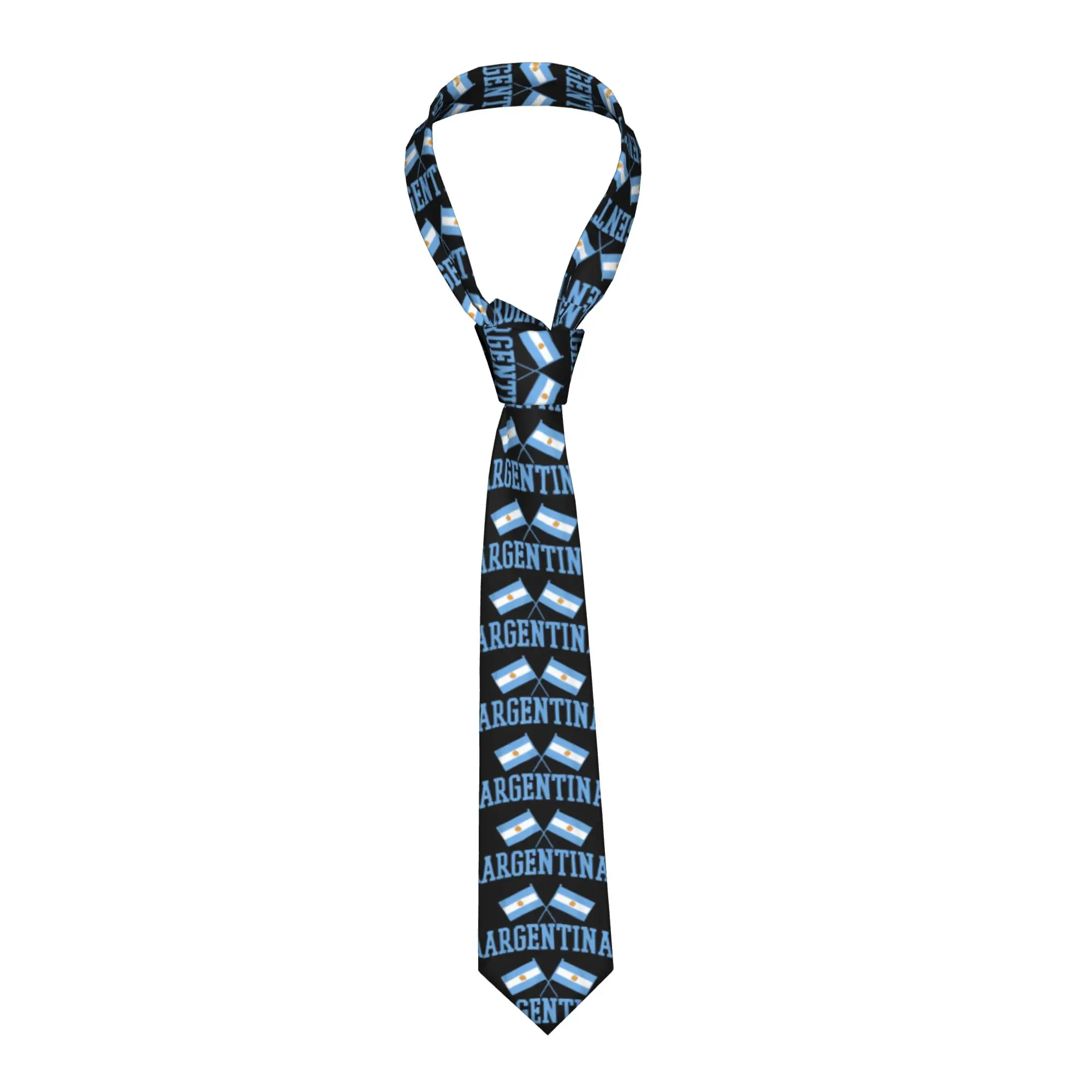 Flag of Argentina  Tie  Cute Funny Neck Ties For Men Daily Wear Party Quality Collar Tie Custom Necktie Accessories