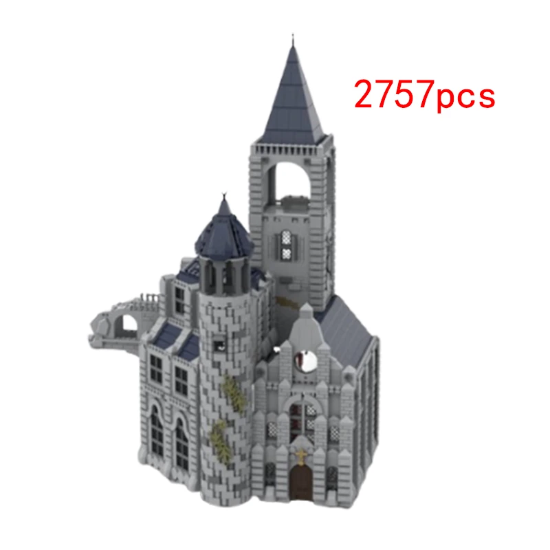 Décennie s de construction assemblés par les parents, modèle de jouet de puzzle, ornement de petit hôtel de château de MOC-135133 de tache, coffret cadeau