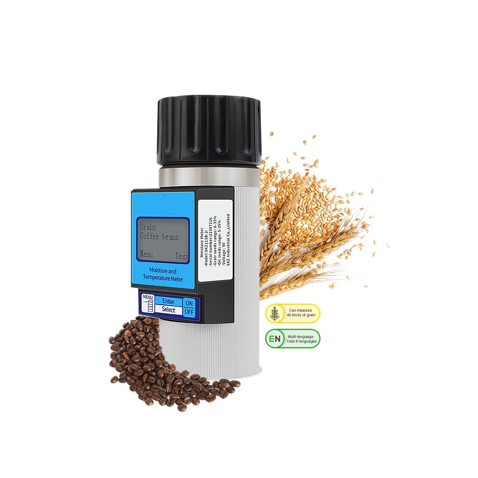 rapid coffee beans Cocoa beans moisture meter portable grain moisture tester