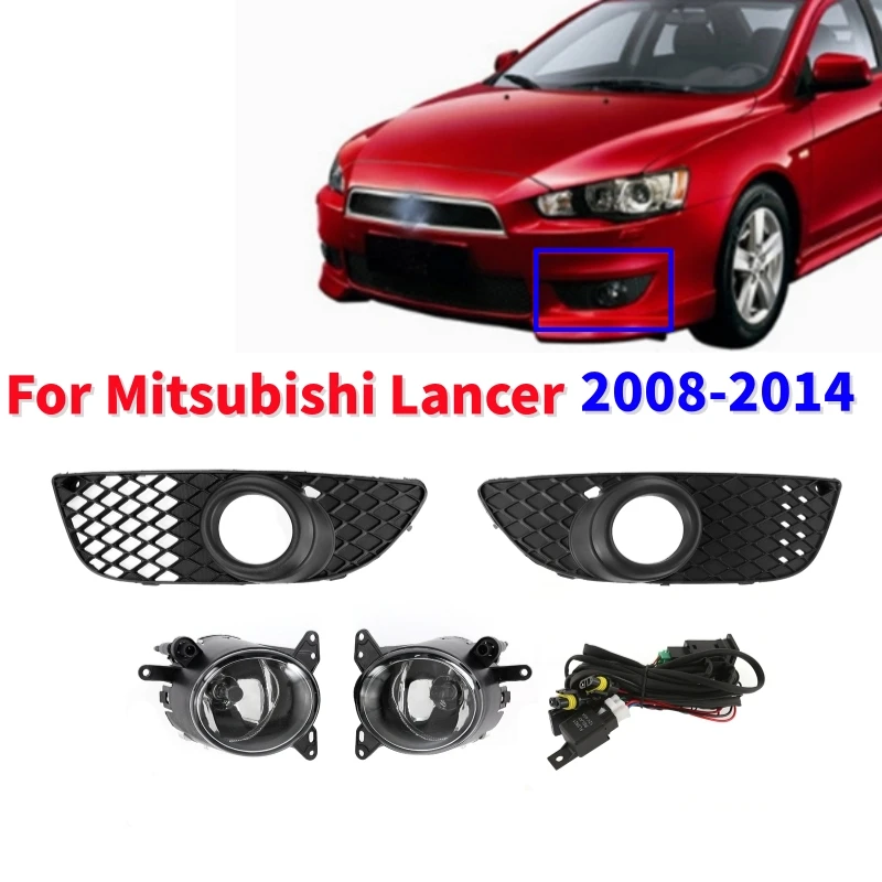 1 Set Car Front Bumper Fog Lights For Mitsubishi Lancer 2008-2014