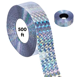 1* 500 Foot Bird Scare Ribbon Reflective Flash Tape Woodpecker Pigeon Deterrent Repellent Devices Tapes Keep Birds Away Outdoor