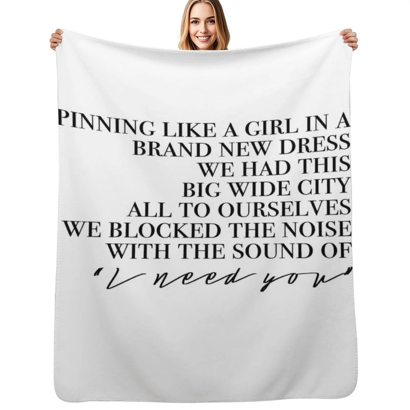holy ground lyrics Throw Blanket Warm Throw Blanket Gift for Anniversary