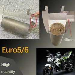 Euro 5 6 45-100MM Small Engine Exhaust Gas Treatment Metal Honeycomb Catalyst Motorcycle Three-Way Catalytic Catalyst