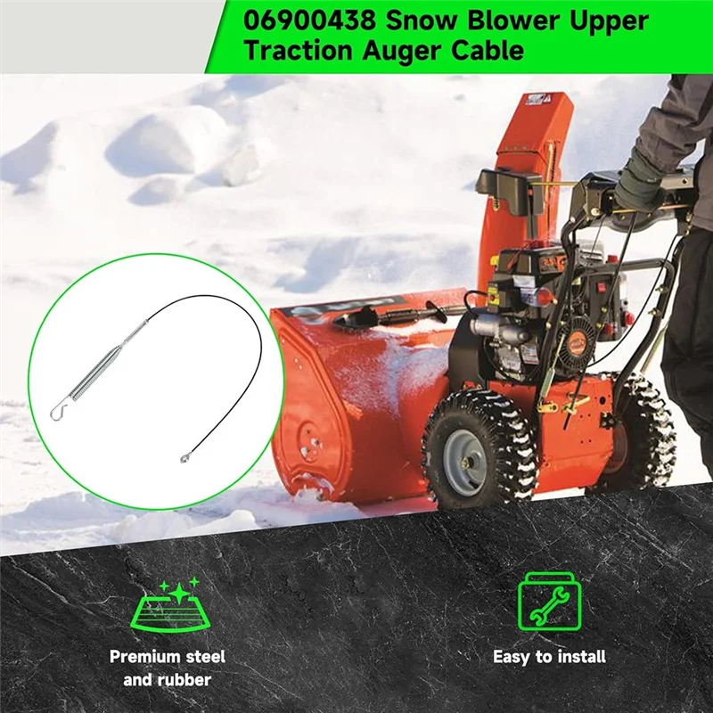 

Auger Control Cable 06900438 06900439 For Ariens Compact Classi Sno-Tek ST24LE Snow Blower Traction Cable
