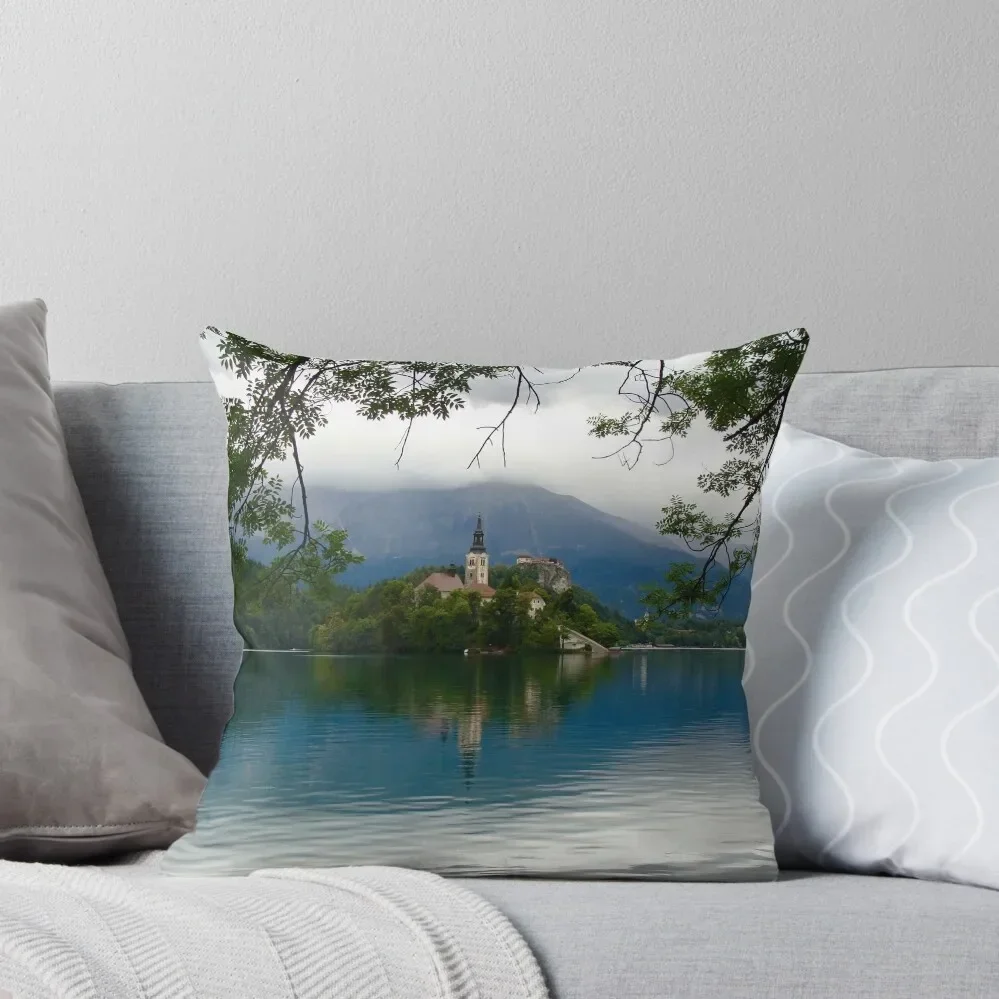 

Lake Bled Throw Pillow bed pillows Rectangular Cushion Cover pillow