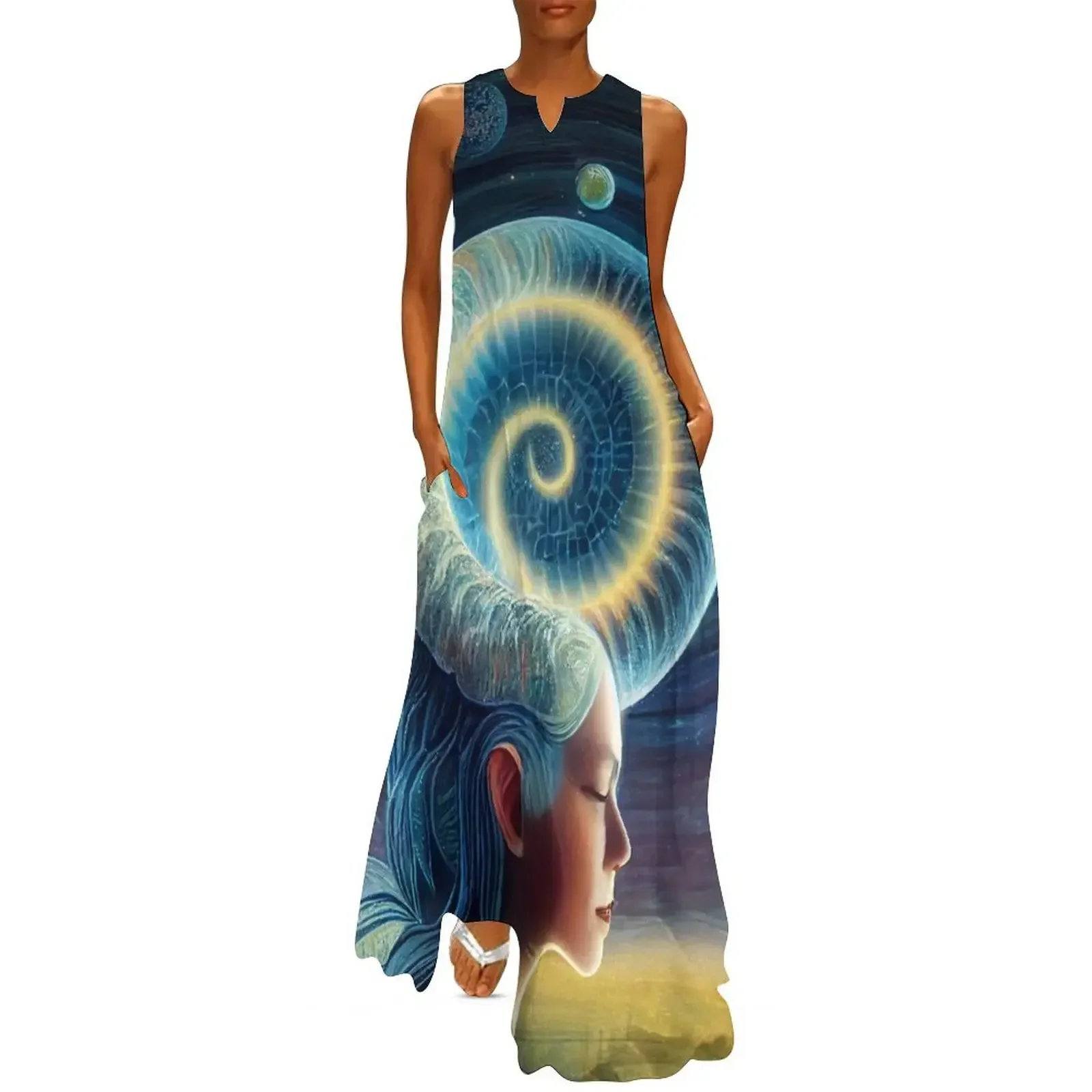 

Faerie With Spiral Horn Long Dress dresses for women Women's summer dresses luxury evening dresses 2025 Dress