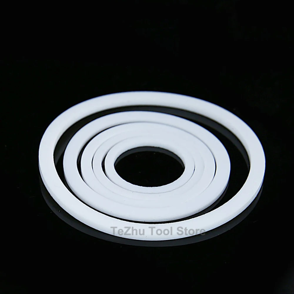 PTFE Flat Washer Flange Pressure Gauge Water Pipe Joint Gasket M6-M490 Gasket Spacer Sealing For Pressure Gage