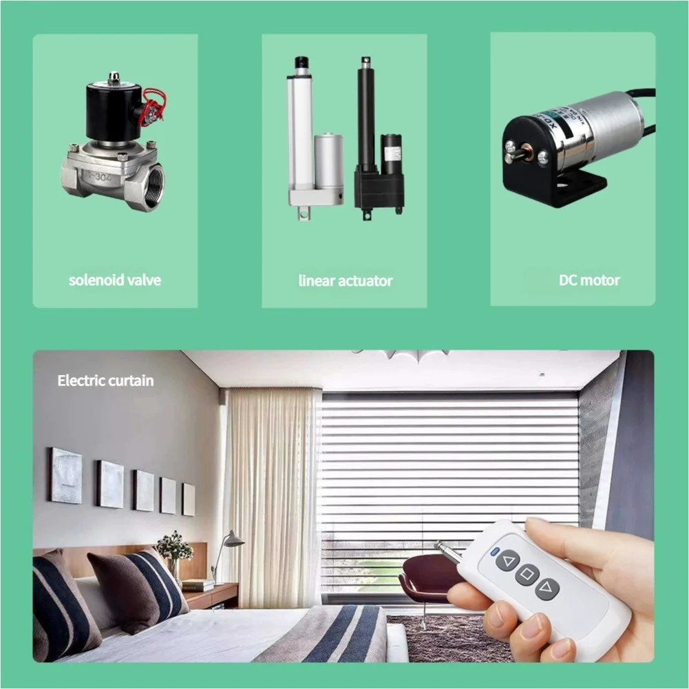 مفتاح تحكم عن بعد 12VDC محرك تيار مستمر عالي الطاقة عن بعد لاسلكي ذكي للأمام والخلف للتحكم عن بعد