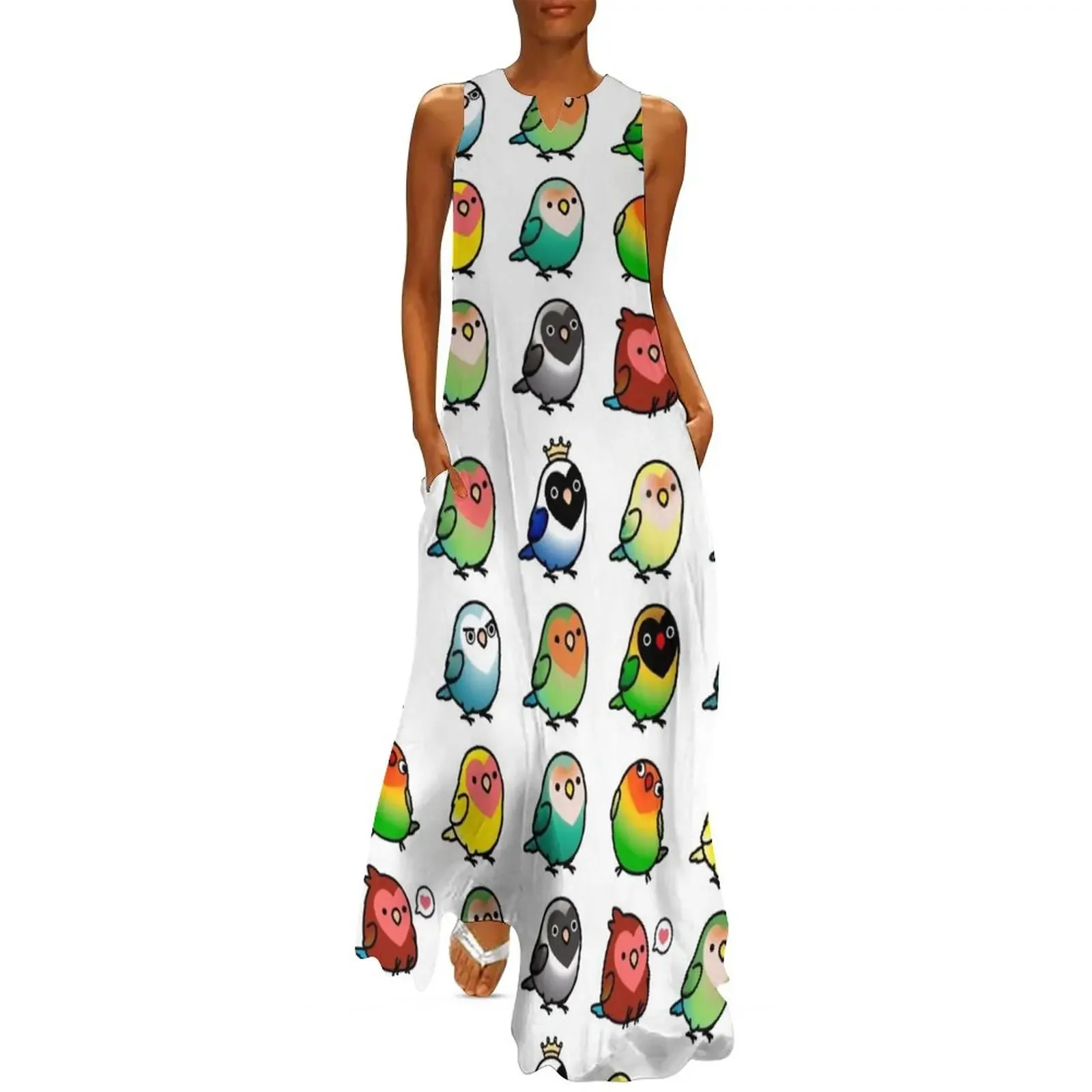

Chubby Lovebirds Long Dress Women's evening dress women's summer dresses 2025 fairy dress