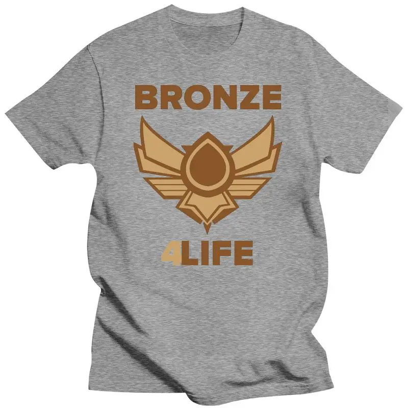 2022 100% Cotton O-Neck Printed T-Shirt Bronze V  Bronze 5 For Life Noob League T-Shirt Of Legends