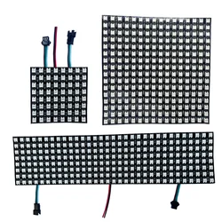 Ws2812b rgb led digital flexibel individuell adressierbar panel leuchte ws2812 8x8 16x16 8x32 pixel screendc5v