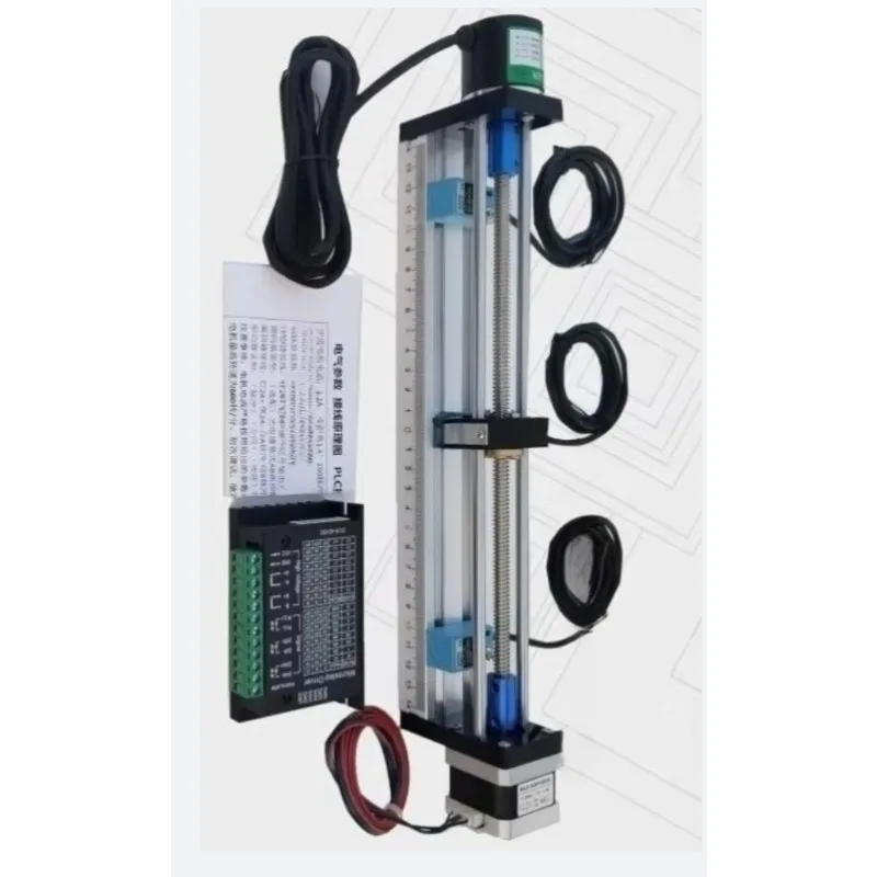 Stepping Motor Set PLC Learning Motion Control Positioning Slide Module, Screw Linear Slide
