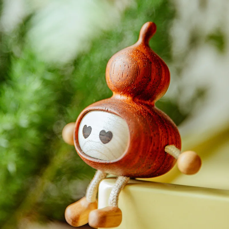 

Оригинальный дизайн, настольное украшение, красный цветок, резьба по дереву, персиковый цвет, тыква, креативный подарок, аксессуары для домашнего декора