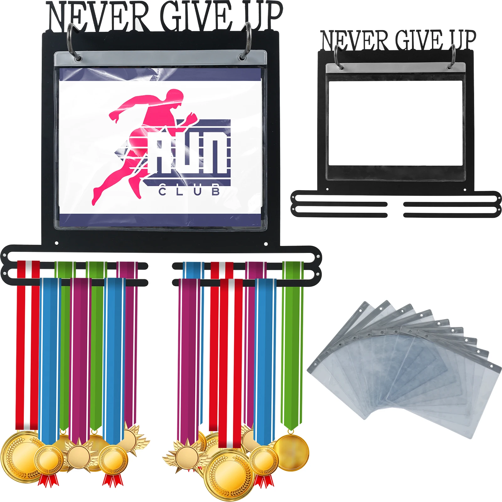 

Medal Hanger Display Wall Mounted Run Player Medals Stand Running Marathon Race Sports Home Badge Organizer