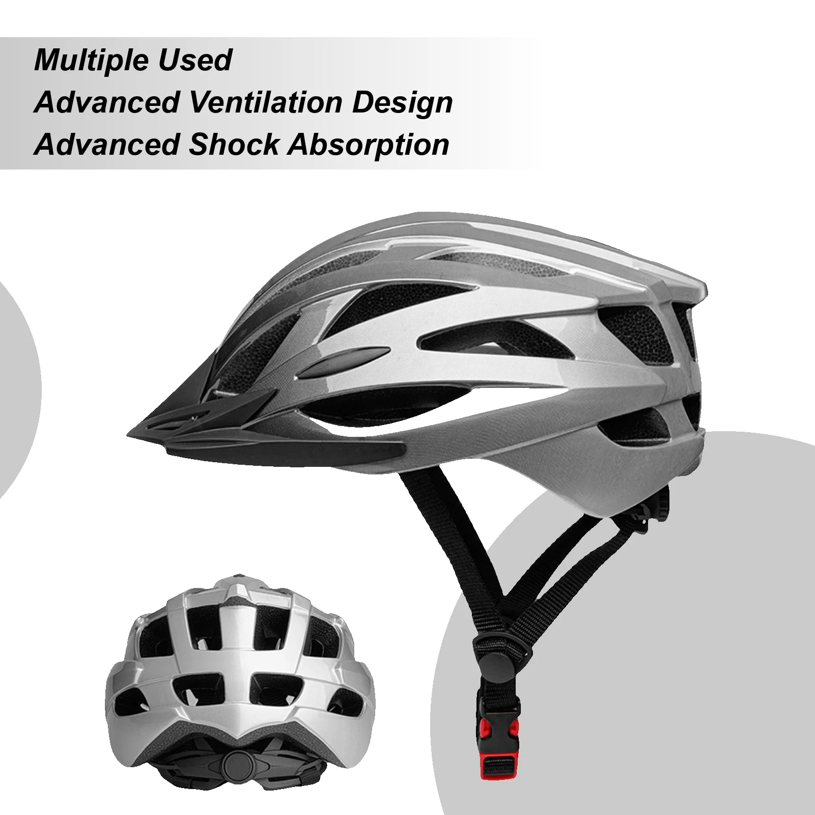 

Men Cycling Helmet Road Mountain Bike Helmet Outdoor Bicycle Skateboard Scooter Integrally-Molded lightweight Helmet