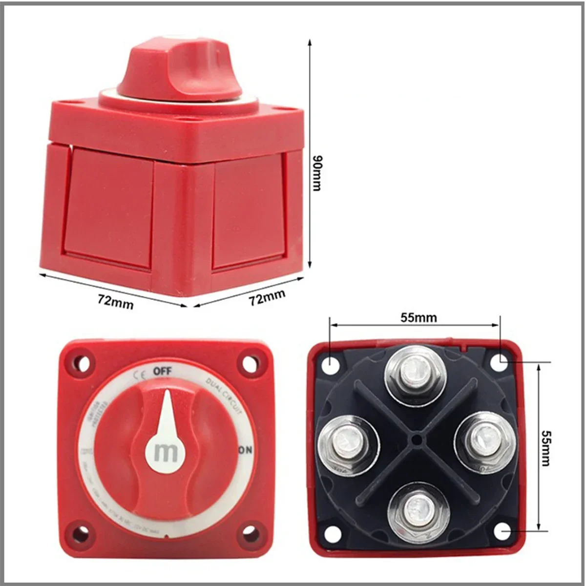 300A Battery Switch Marine Battery Cutoff Switch Suitable for Car Trailer Yacht Switch