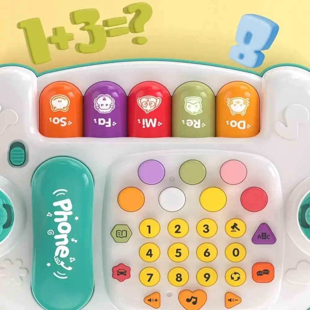 Clavier de Piano musical rotatif 16 en 1, Machine d'histoire multifonctionnelle interactive créative avec Instrument de musique sonore léger