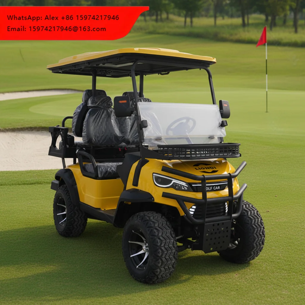 

Wholesale 4 Seat Electric Golf Carts 48V Lithium Battery Net Weights 500 KG From China Construction Machine Manufacturer