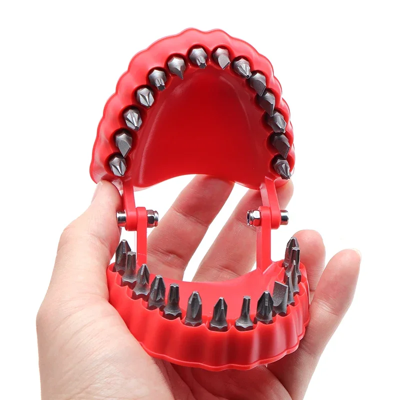 1pcs Electric Screwdriver Denture Drill Bit Holder for Drill Teeth Model Design Fits 1/4 Inch Hex and Drive Bit Adapter