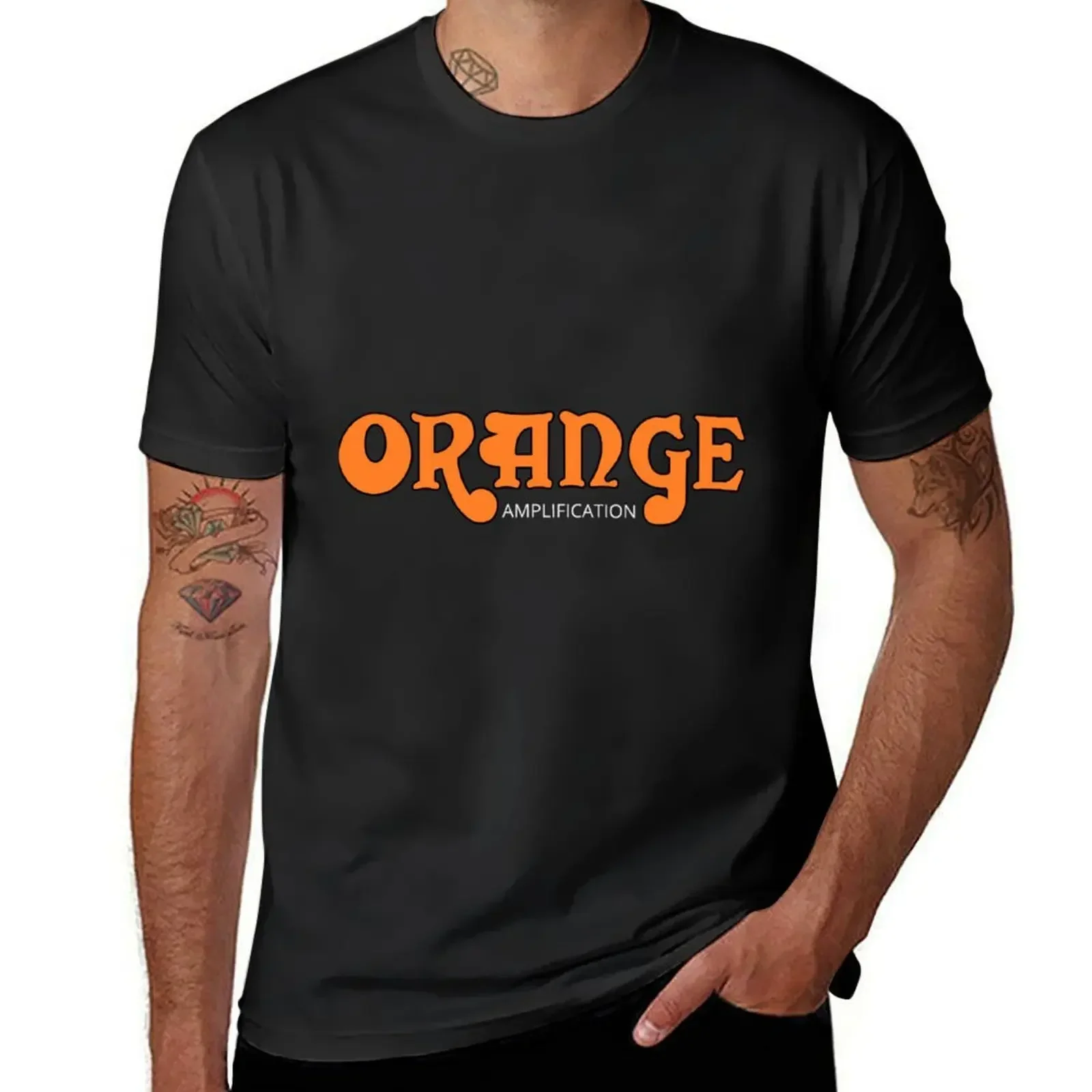 Orange Amplification \t \t T-Shirt oversized t shirt plain men graphic t shirts