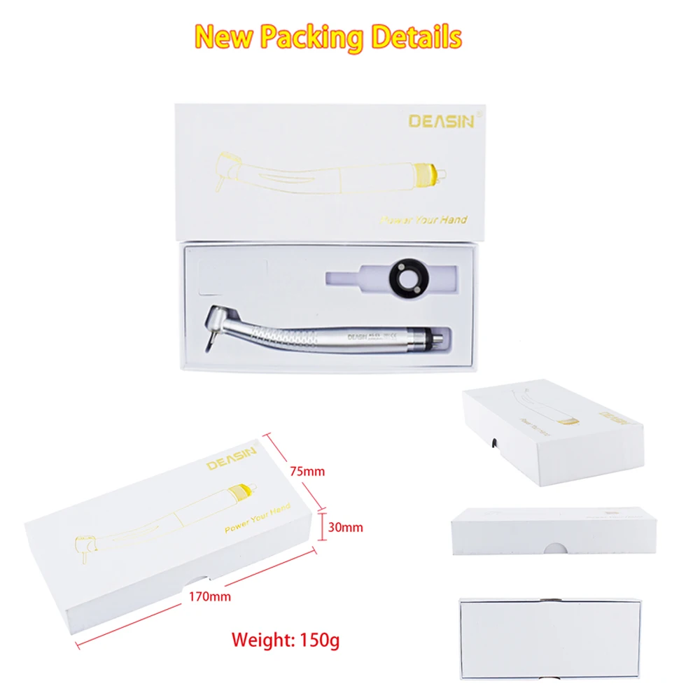 Dental High Speed 5 LED 2holes /4 Hole Handpiece Air Turbine Cartridge Rotor Water Sprays Dentistry Tools