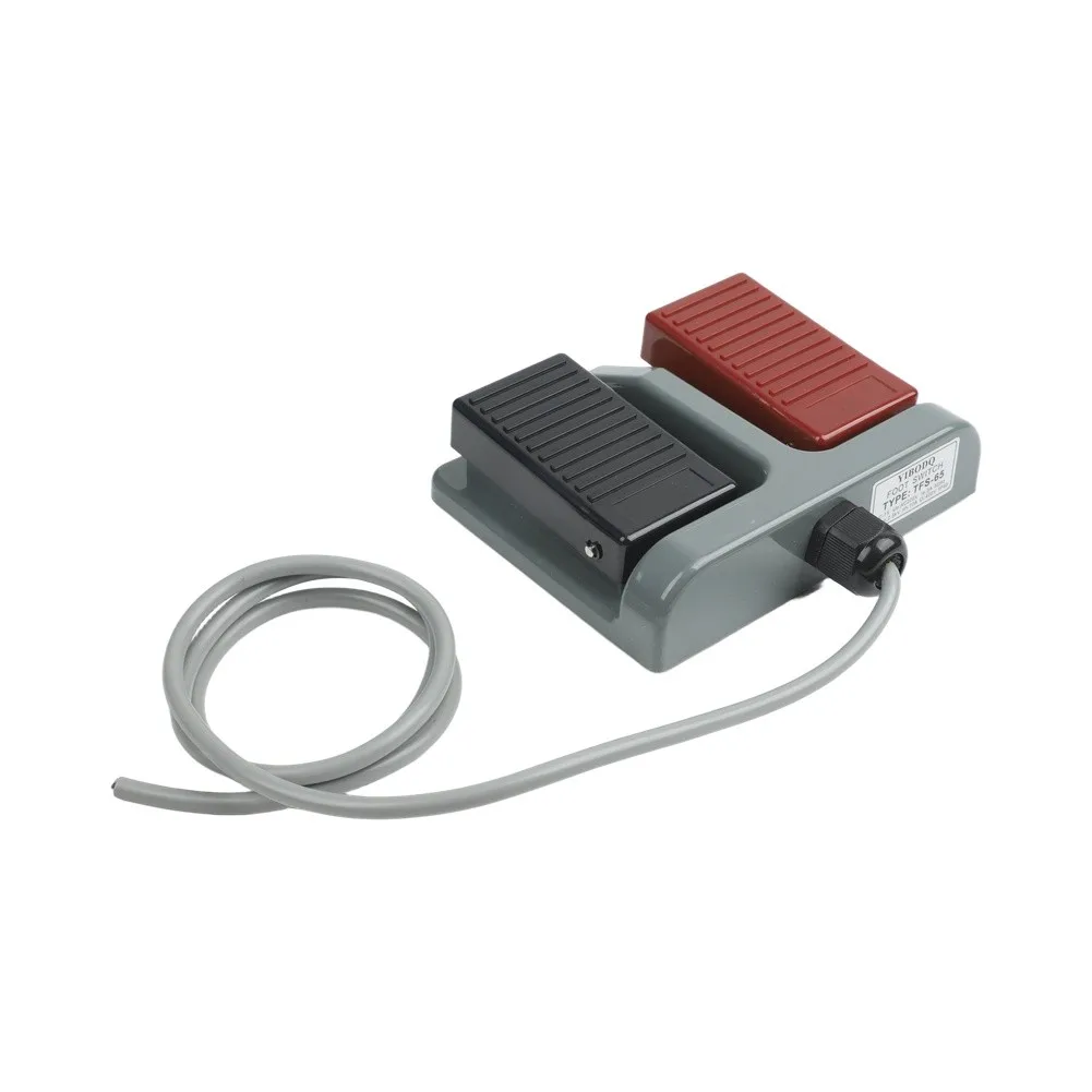 Dual Foot Switch Red Black Momentary Pedal With USB For Gaming Image Editing Industrial Control TFS-65 FS-65