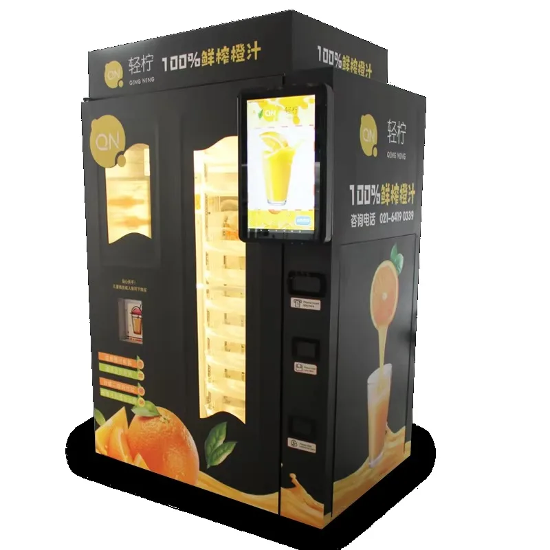 Fresh Lemon Orange Juice Vending Machine Natural Fruit Fully Automatic Custom Dispenser Credit Card Coin QR Code Payment