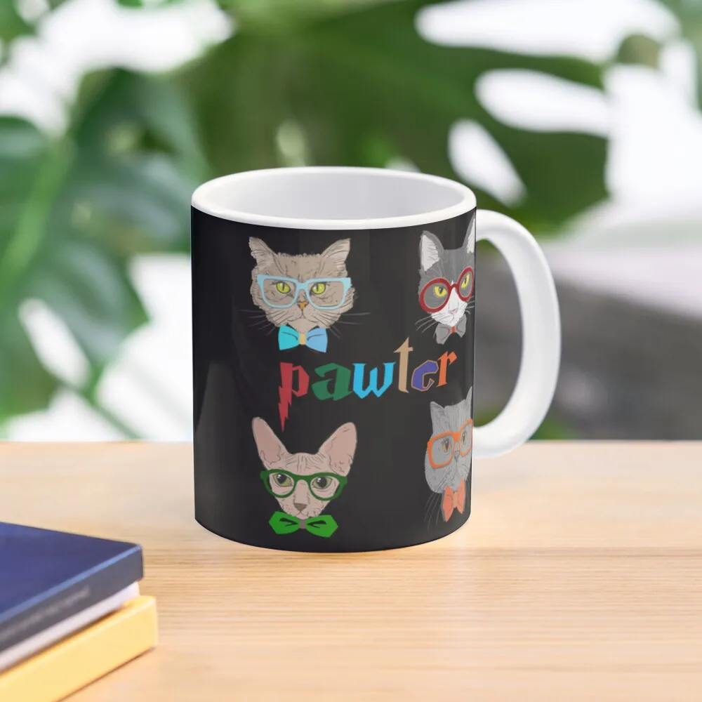 

Кофейная кружка PAWTER с кошками, чашки для эспрессо, креативные чашки, чашки, кружка с палочками