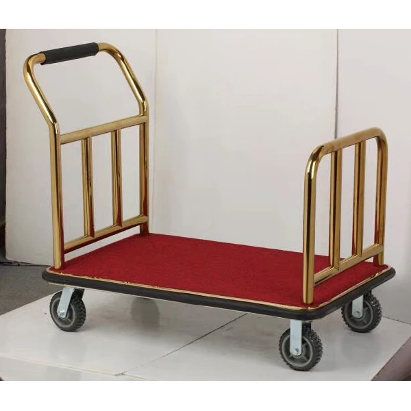 Luxury Portable Hotel Lobby Service Luggage Cart