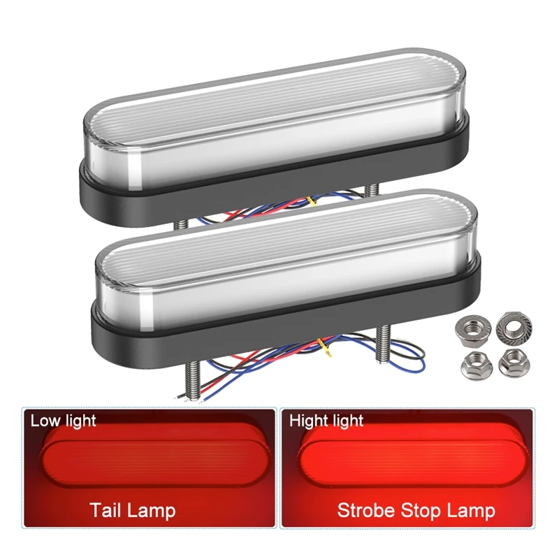 Enquêter arrière LED naruniversel pour camion et moto, feux de remorque, frein d\'arrêt, clignotant, sapin RL, 4 \