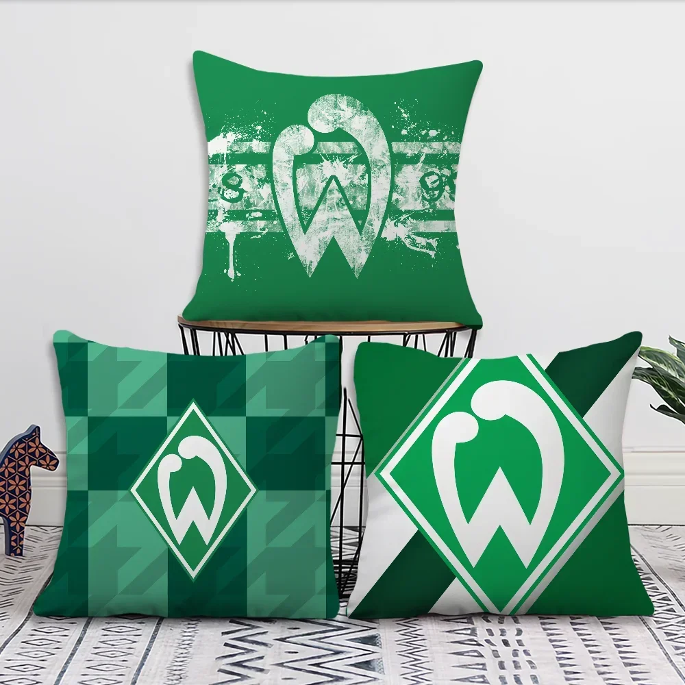 Funda de almohada b-Bremens de moda suave con diseño de logotipo cómodo para sofá, sala de estar, decoración para el hogar y la Oficina, fundas protectoras