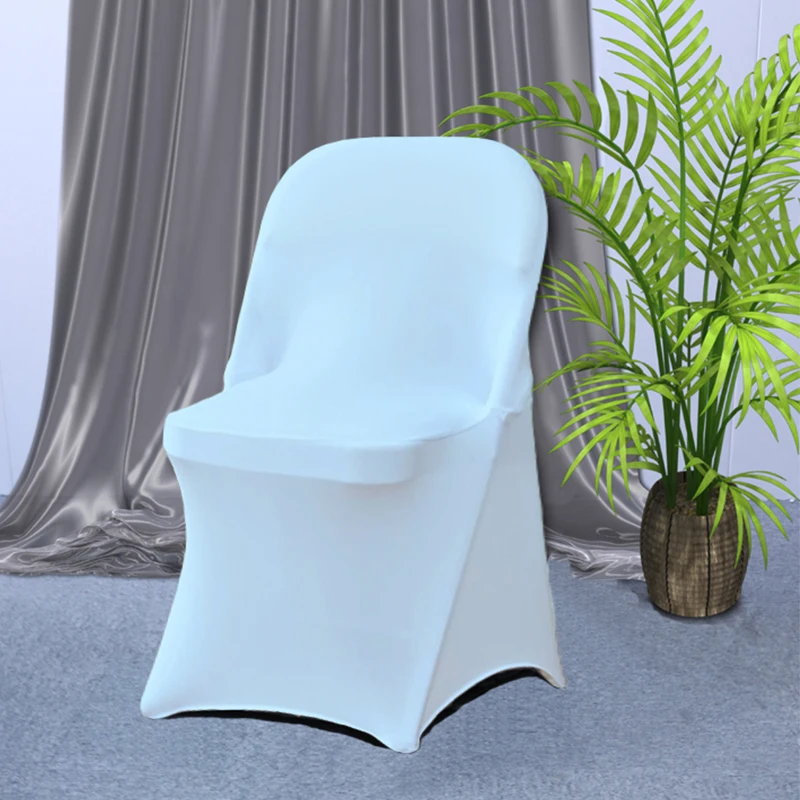 Folding Chair Cover Spandex Stretch Slipcover Chair Covers for Wedding Birthday Restaurant Banquet Hotel Dining Party Universal