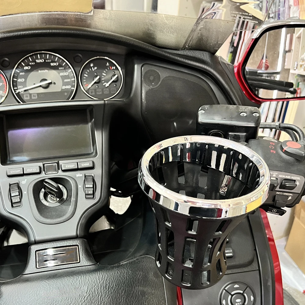 GL 1800 2018- Motorcycle Cup Holder Support Clutch Brake Perch Mounts Drink Holder Carrier For Honda Gold Wing Goldwing GL1800