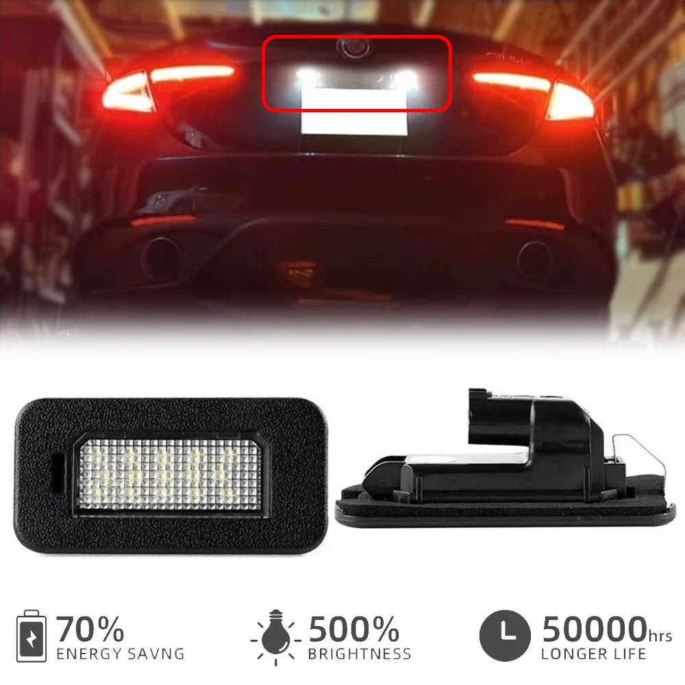 

Бесплатная ошибка светодиодный задний номерной знак отражатель номерного знака лампа бирки для Alfa Romeo Giulia 2016-2022 Alfa Romeo Stelvio 2017-2022