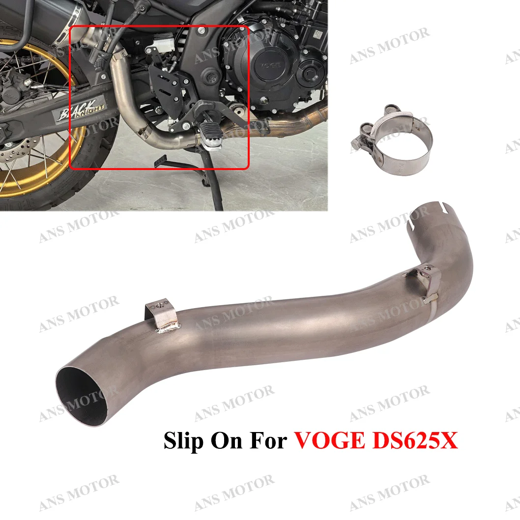 

Mid Pipe For VOGE DS625X Motorcycle Exhaust Escape Slip On DS625X Exhaust Titanium/Stainless