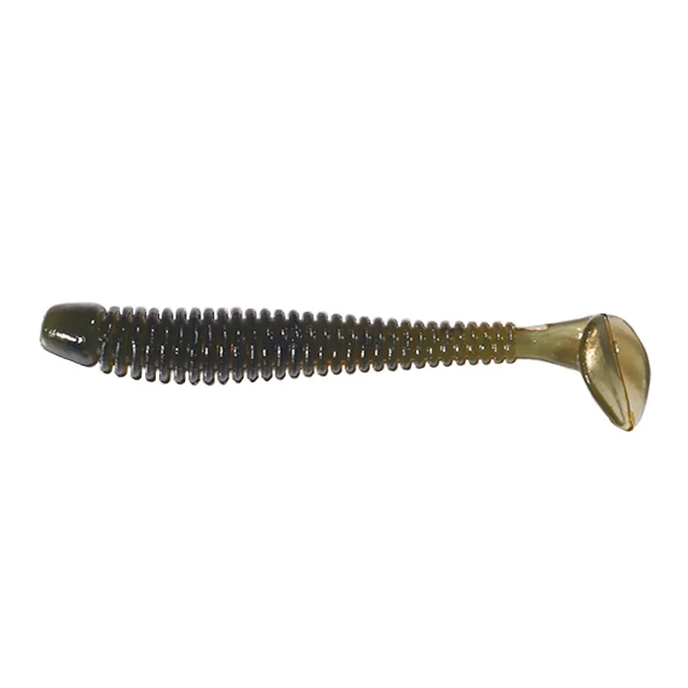 Hengjia 10/50 Stück 4,5 cm Kleiner Weicher Wurm Swimbait T-Schwanz Silikonköder Wobbler Angelzubehör für Karpfen Barsch Hecht – Detail 15